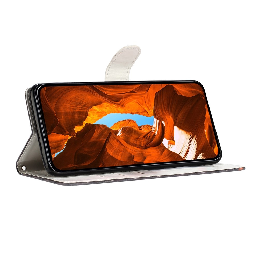 Biztonságos könyv tok a Xiaomi 15T Pro számára - levelek és virágok