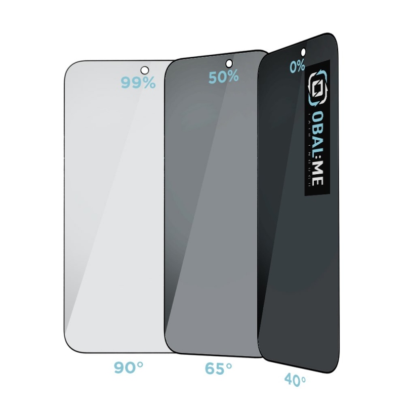 CSOMAG:ME Privacy 5D edzett üveg Apple iPhone 17 Pro Max Fekete