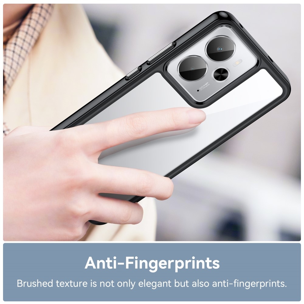 Gél tok rögzített hátlappal a Realme 14 5G/14T 5G készülékhez - fekete