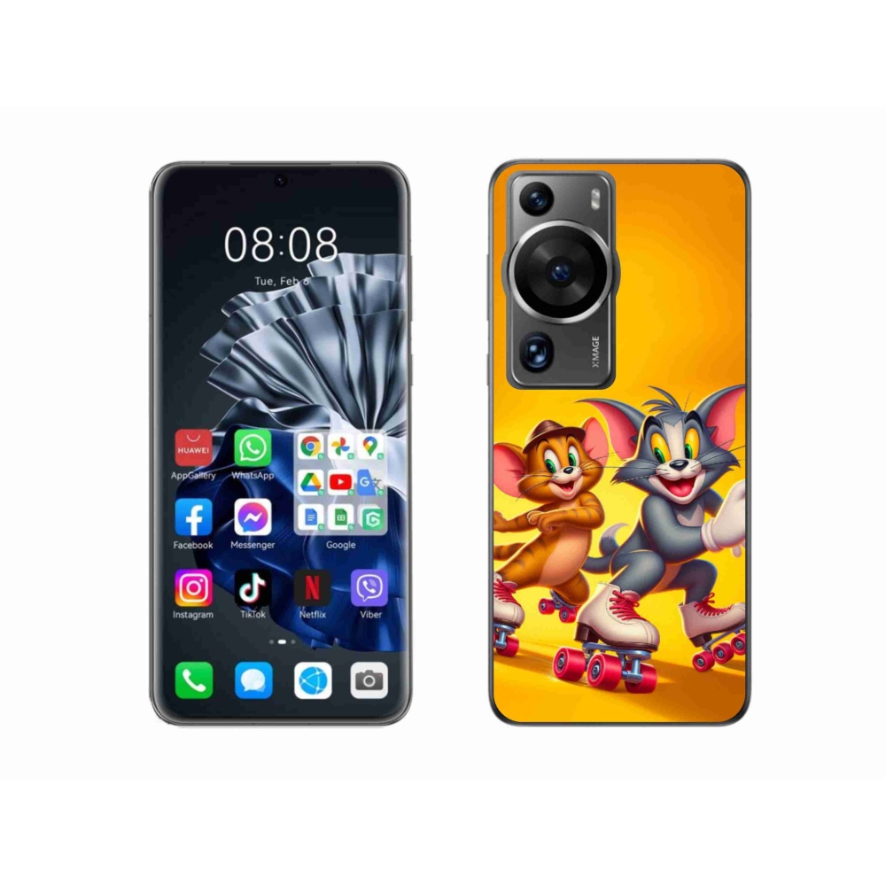 Gél borítás mmCase a Huawei P60 Pro-hoz - tom and jerry