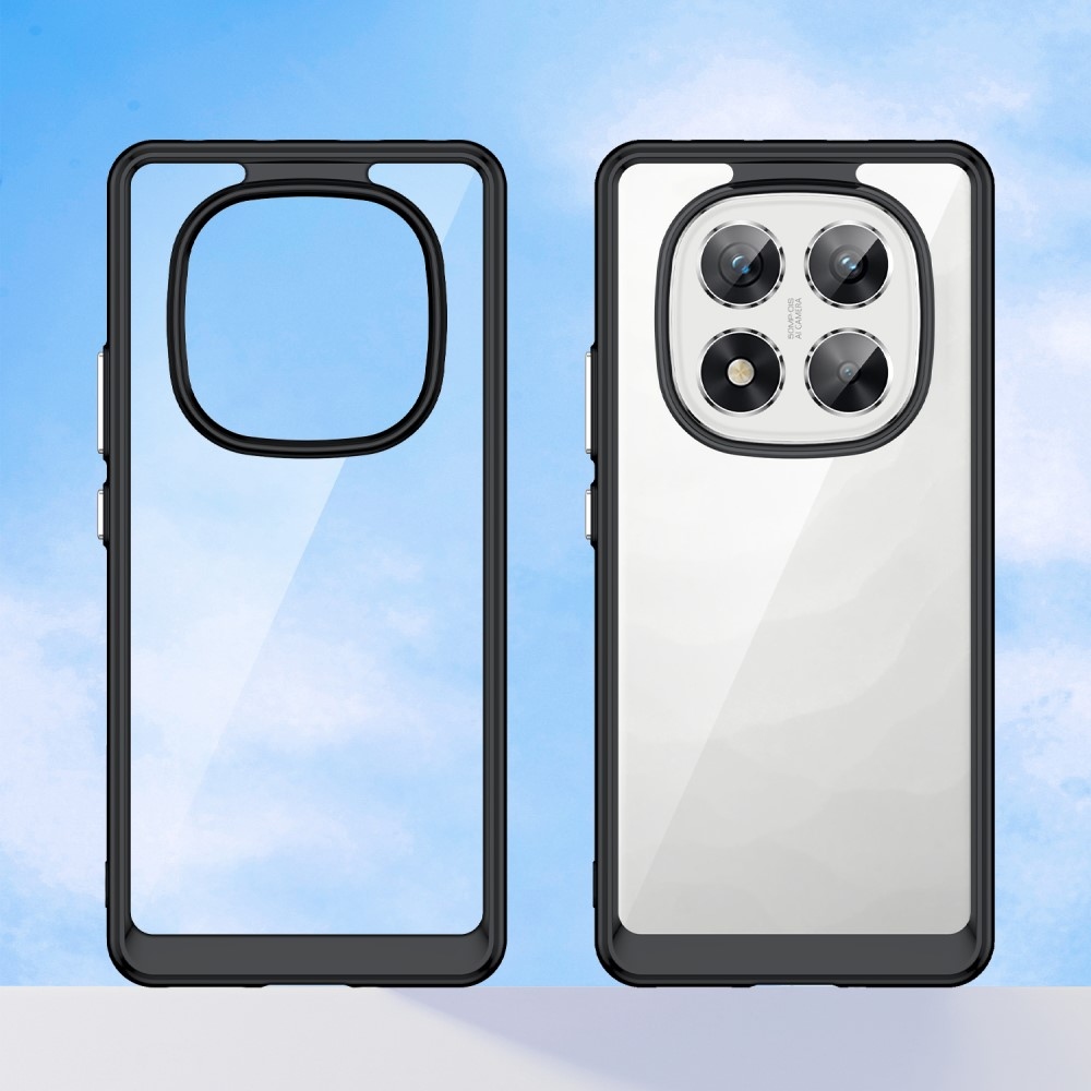 Gél tok fix hátlappal Xiaomi Redmi Note 14 Pro 5G/Poco X7 5G - fekete