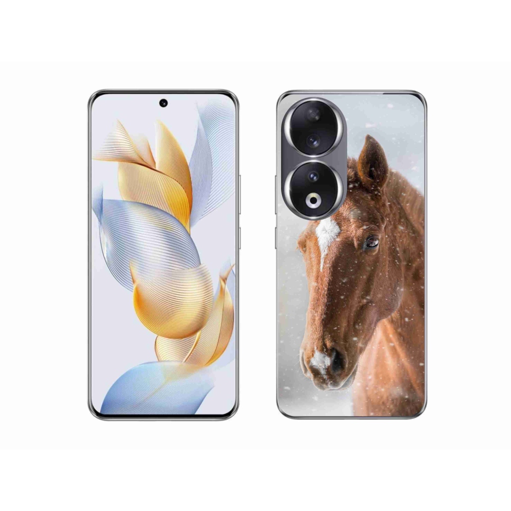 Zselés tok mmCase a Honor 90-hez - barna ló 2