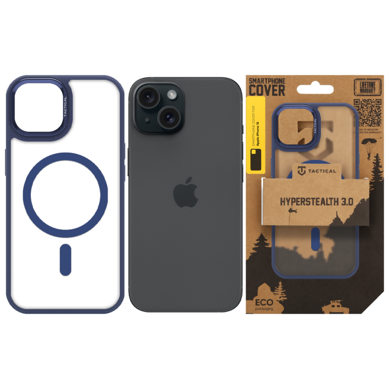 Tactical MagForce Hyperstealth 3.0 tok az Apple iPhone 15-hez, mélykék