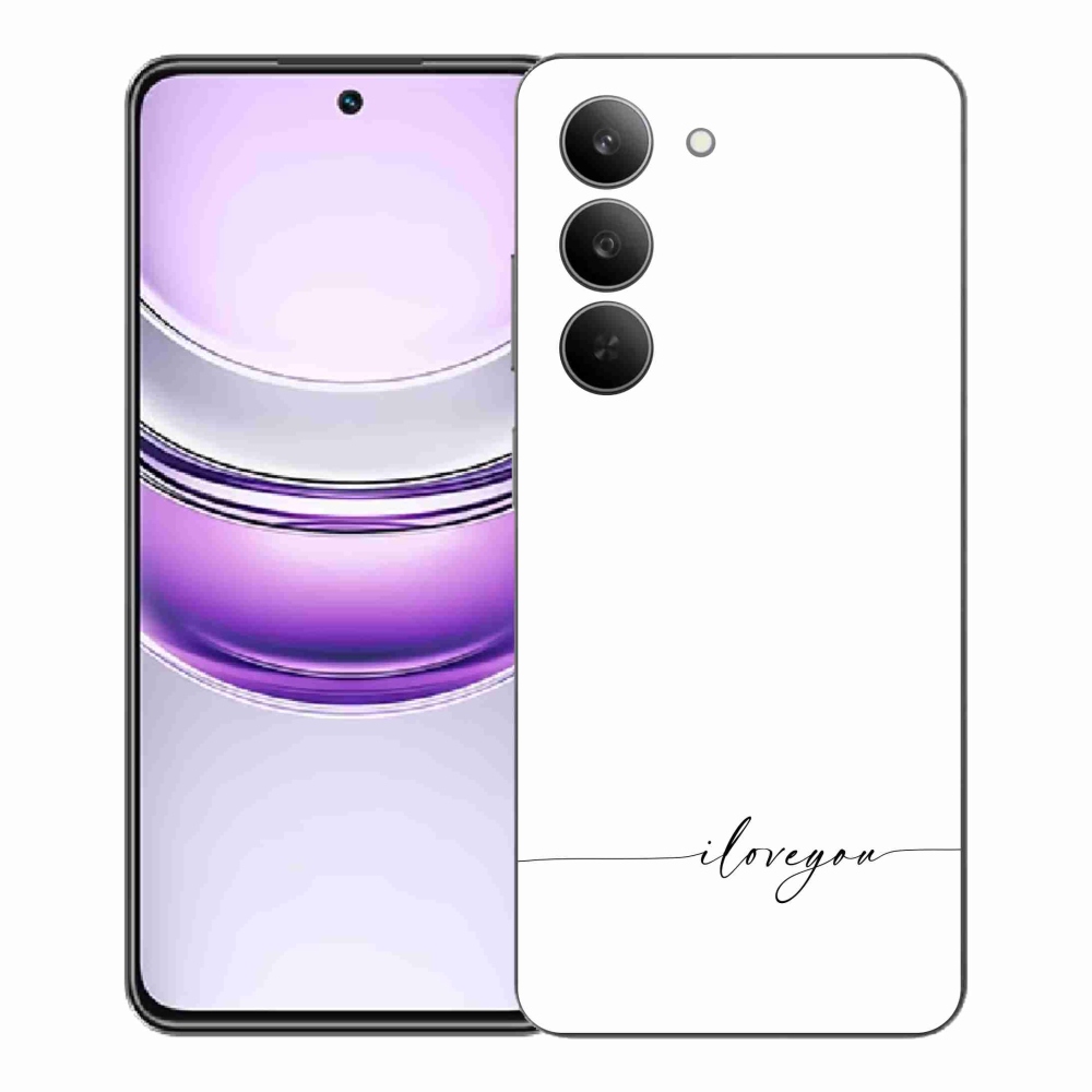 Gél borító mmCase a Realme 14x 5G készülékhez - Szeretlek fehér háttérrel