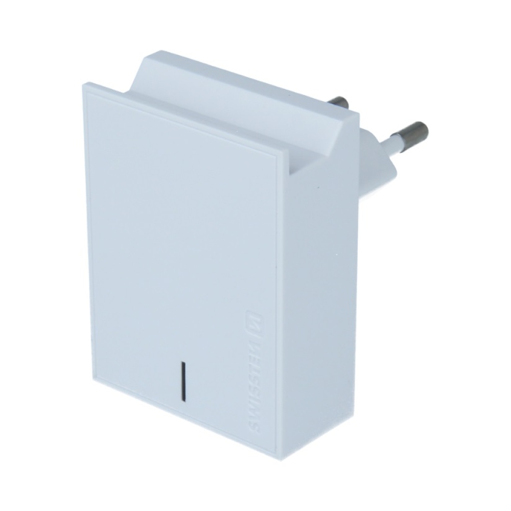 Swissten Smart IC töltő 2x USB 3A + USB/Lightning kábel 1.2m - fehér