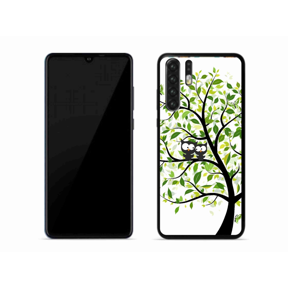 Gél borítás mmCase a Huawei P30 Pro számára - baglyok a fán