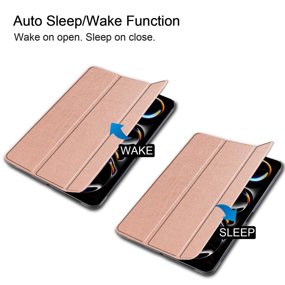Tok okos záródó tok iPad Pro 13 (2024) - rózsaarany