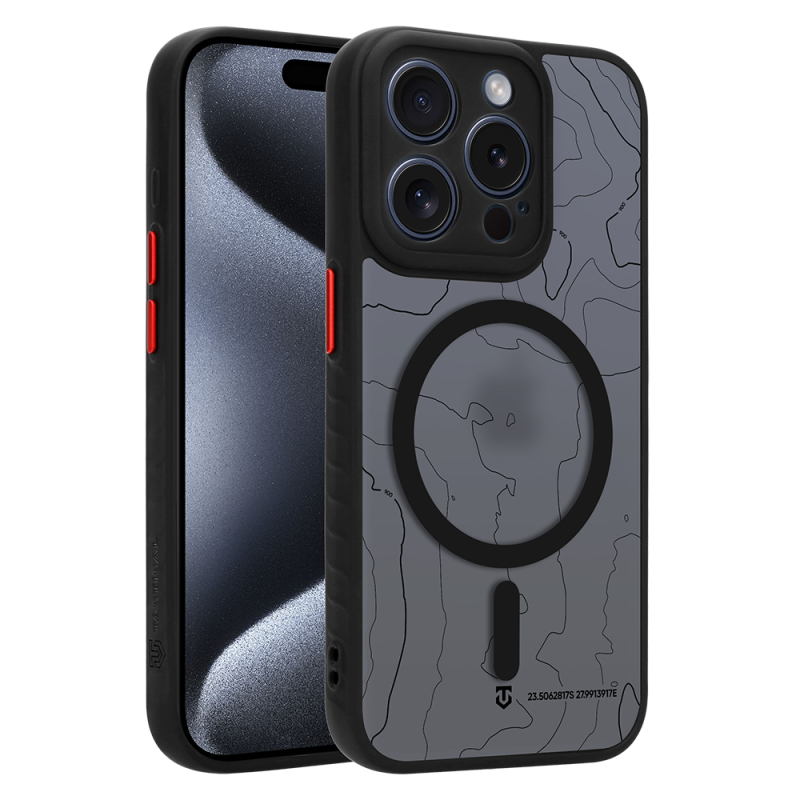 Tactical MagForce Warthog tok az Apple iPhone 15 Pro-hoz, Asphalt színben