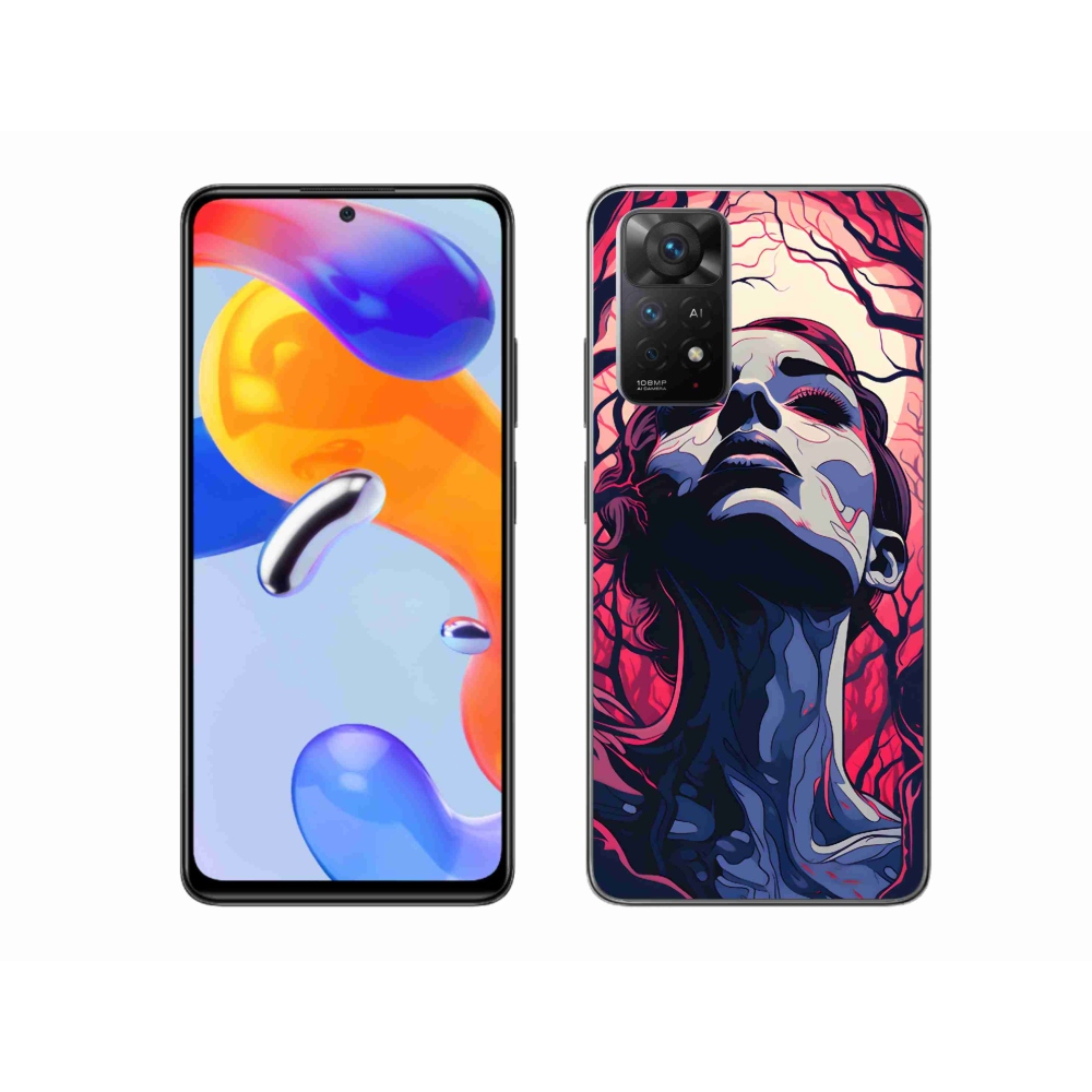 Gél borítás mmCase a Xiaomi Redmi Note 11 Pro 4G/5G számára - absztrakt arc