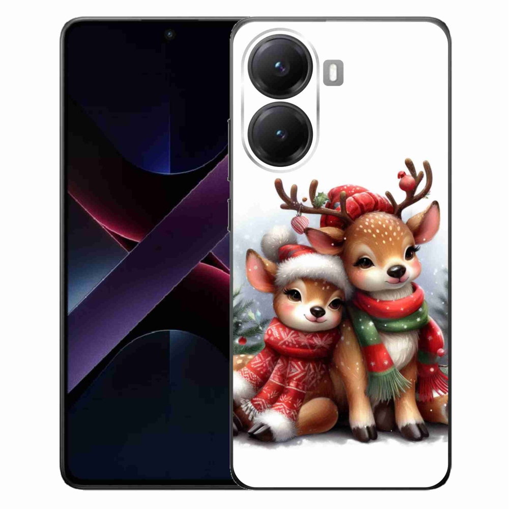Gél borítás mmCase a Xiaomi Poco X7 Pro 5G számára - karácsonyi rénszarvas