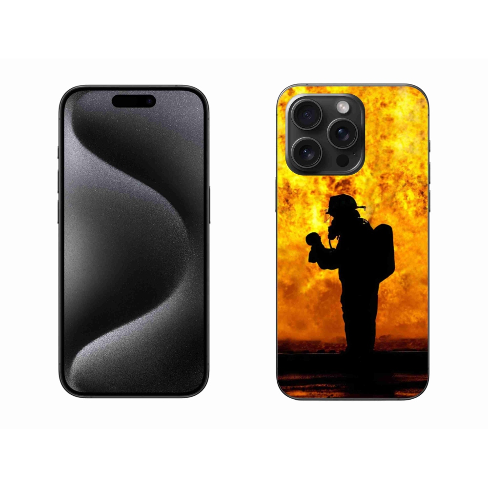 Gél borítás mmCase iPhone 15 Pro Max készülékhez - tűzoltó