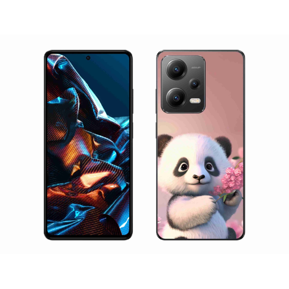 Gél borítás mmCase a Xiaomi Redmi Note 12 Pro 5G számára - aranyos panda