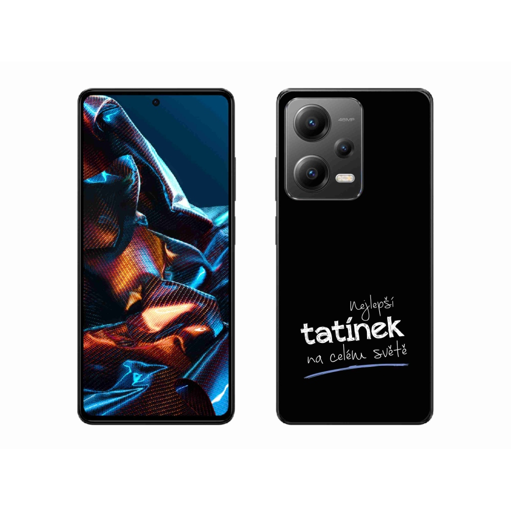 Gél borító mmCase a Xiaomi Redmi Note 12 Pro 5G - legjobb apuci 4 fekete háttérrel