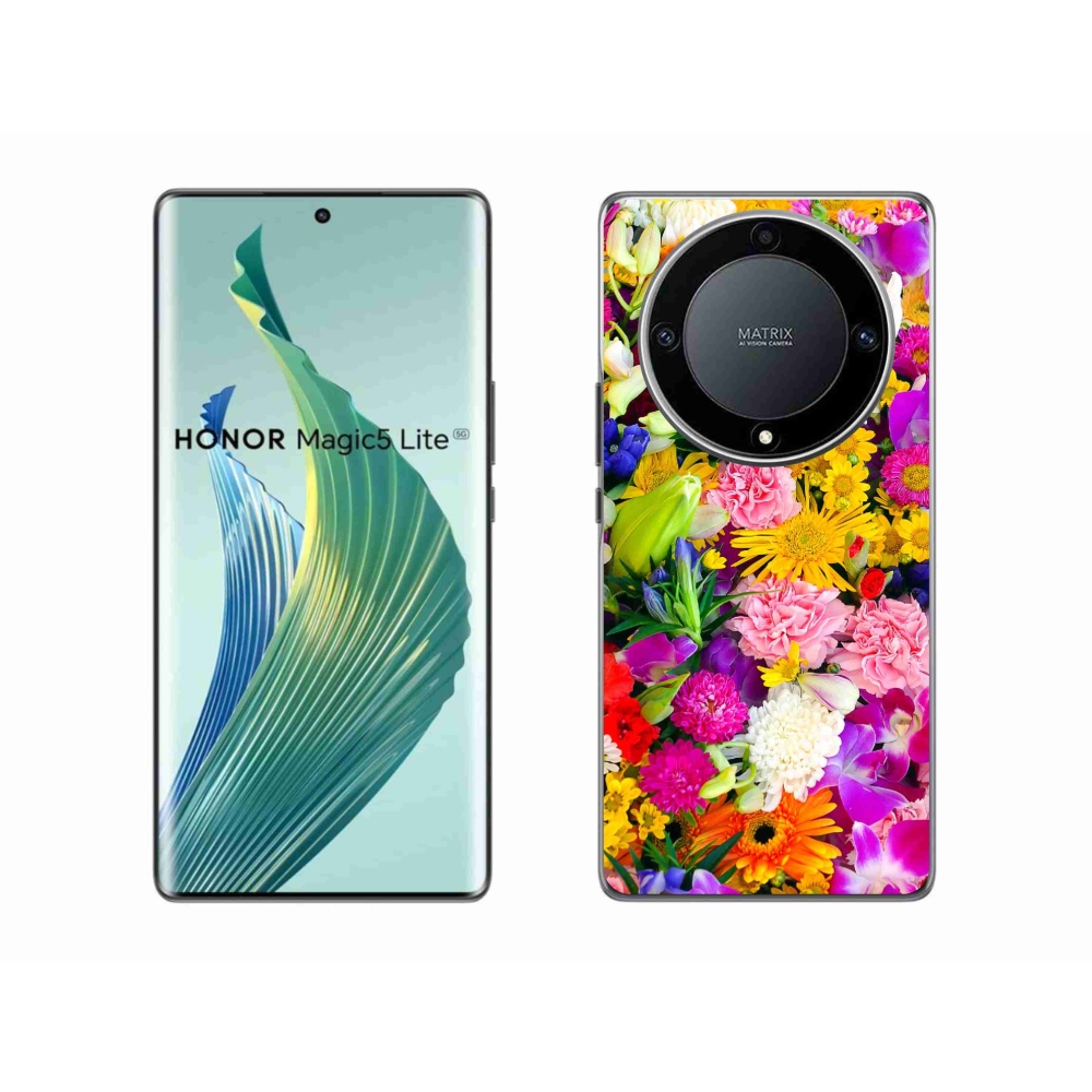 Gél borítás mmCase a Honor Magic 5 Lite 5G számára - virág 12