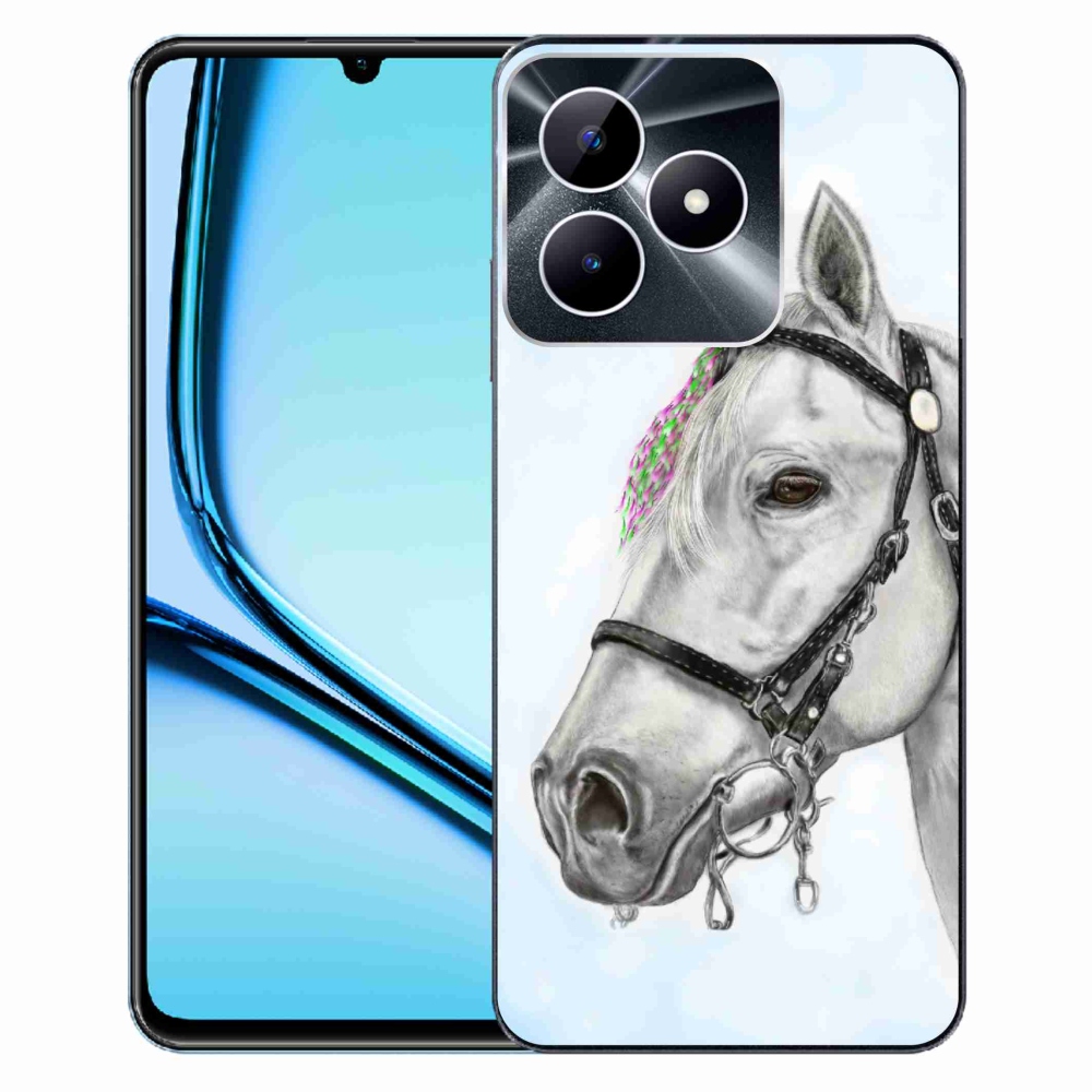 Zselés tok mmCase a Realme Note 50 készülékhez - fehér ló 1