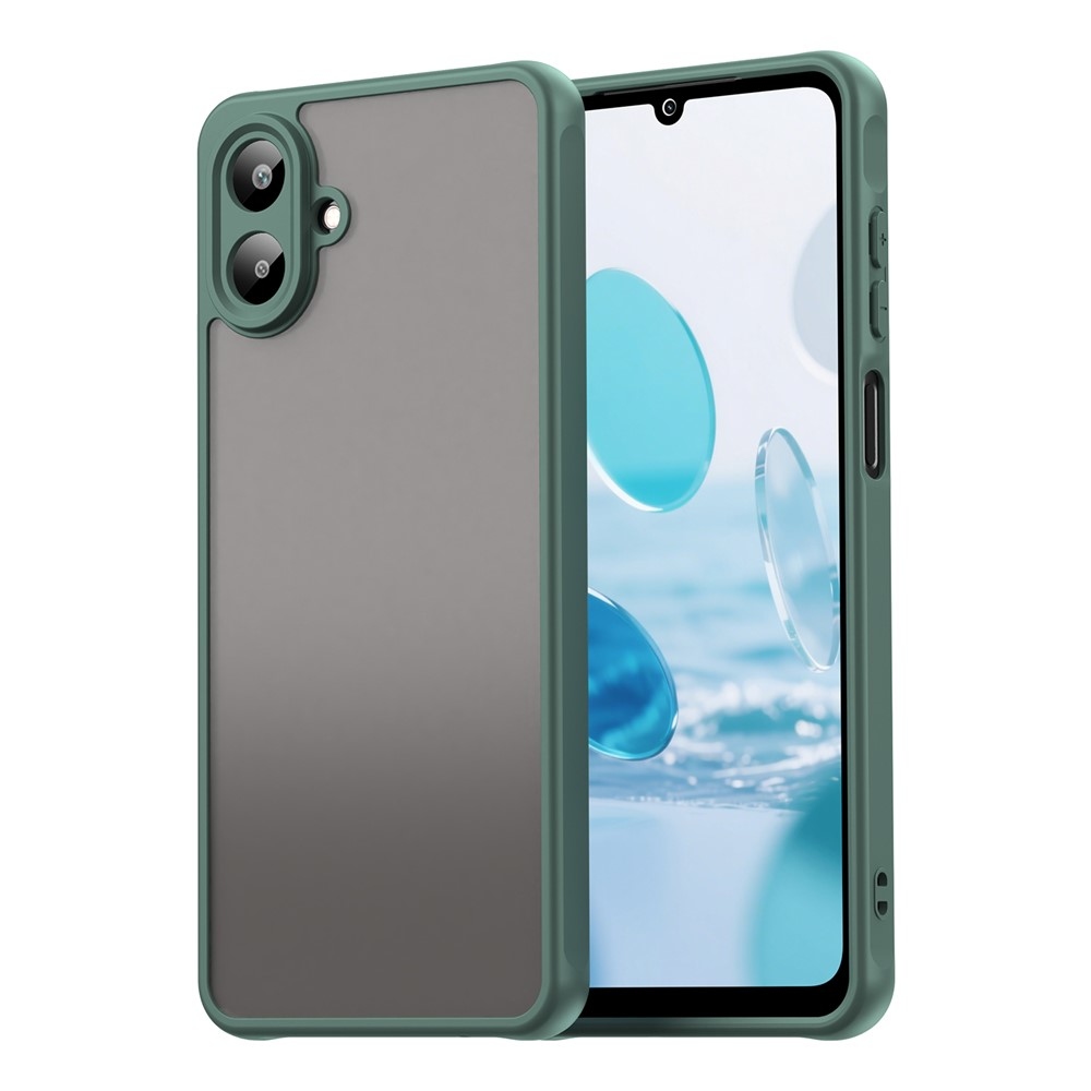 Zselés tok kemény hátlappal Samsung Galaxy A07 4G - zöld