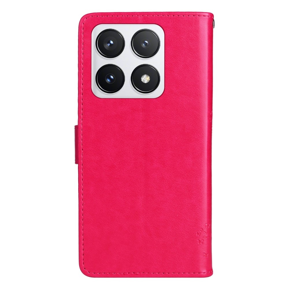 Fák könyve tok Xiaomi 14T Pro - rózsaszínű