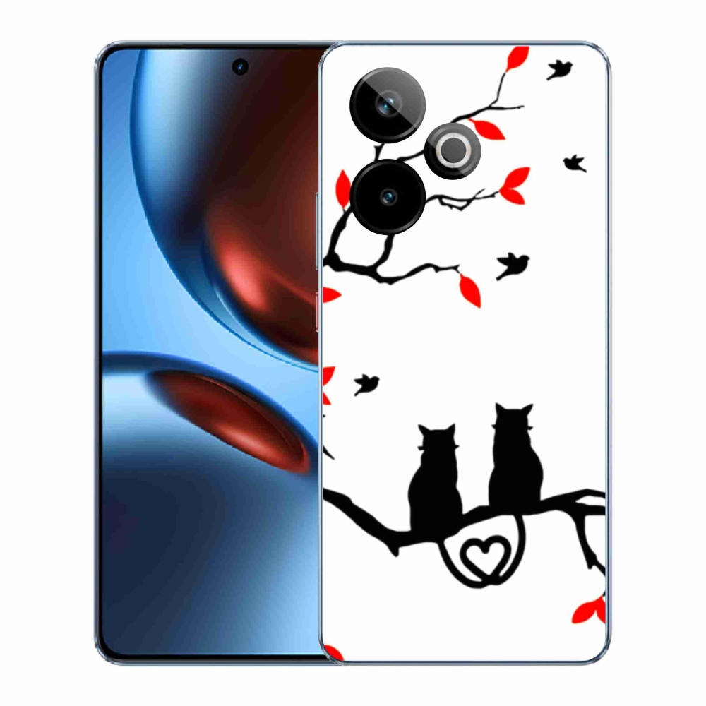 Gél borítás mmCase a Realme GT 7 5G/GT 7T 5G számára - macska szeretet