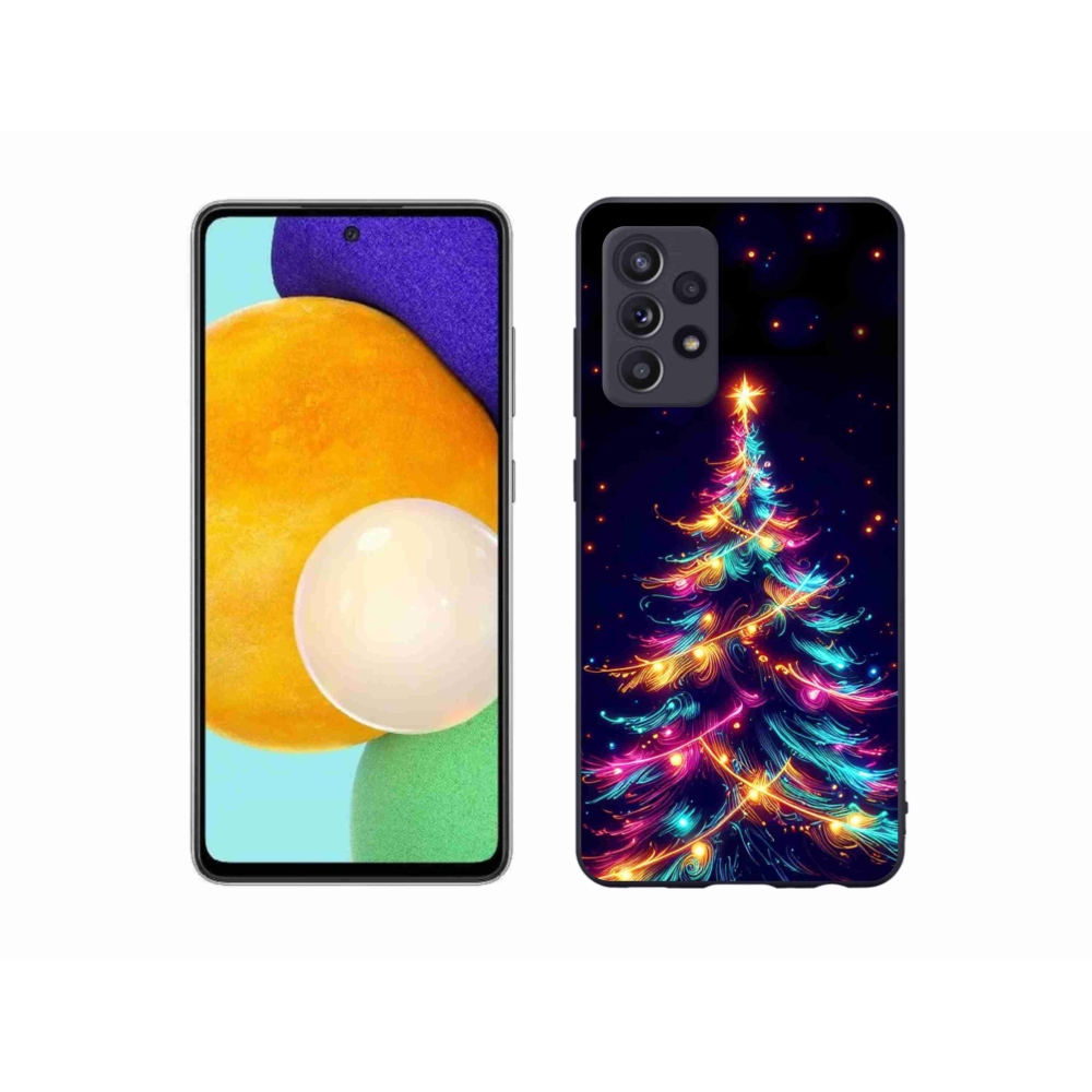 Gél borítás mmCase Samsung Galaxy A52s 5G - neon karácsonyfa