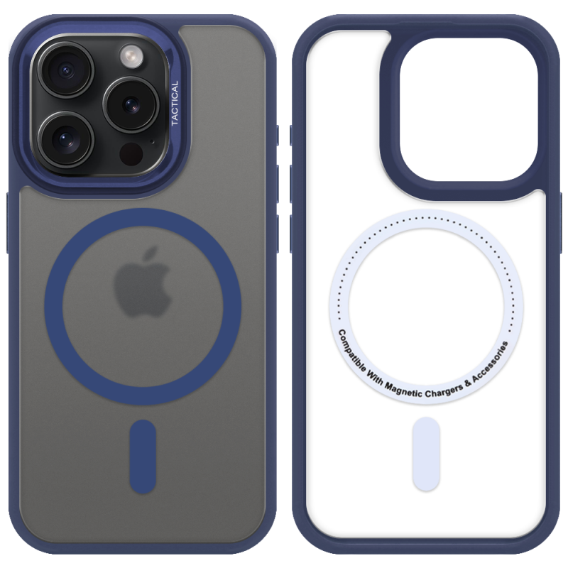 Tactical MagForce Hyperstealth 3.0 tok az Apple iPhone 15 Pro-hoz, Deep Blue színben