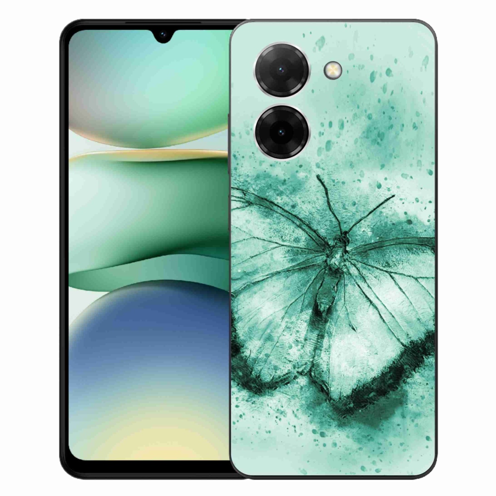 Gél borítás mmCase a Xiaomi Redmi A5 (171.7x77.8x8.3mm) - zöld pillangóhoz