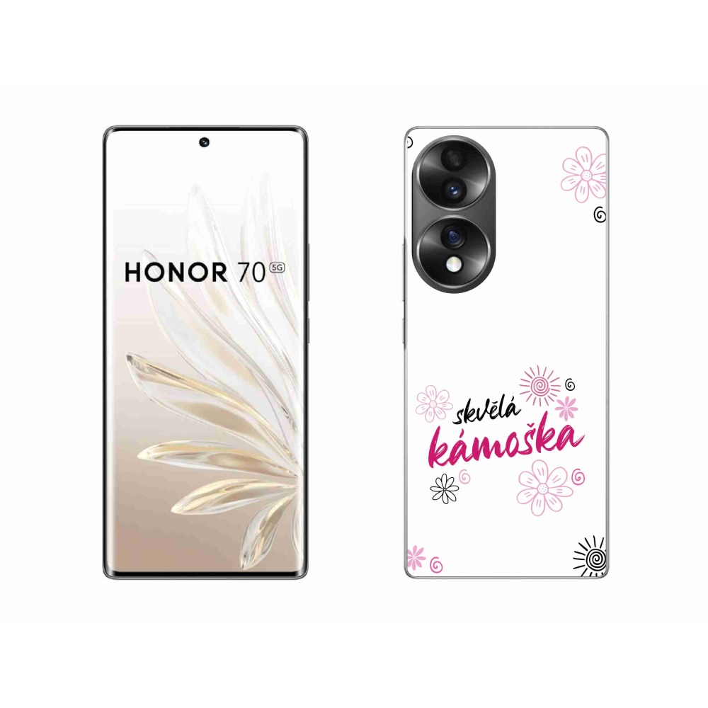 Gél borító mmCase a Honor 70-en - nagyszerű haver fehér háttérrel