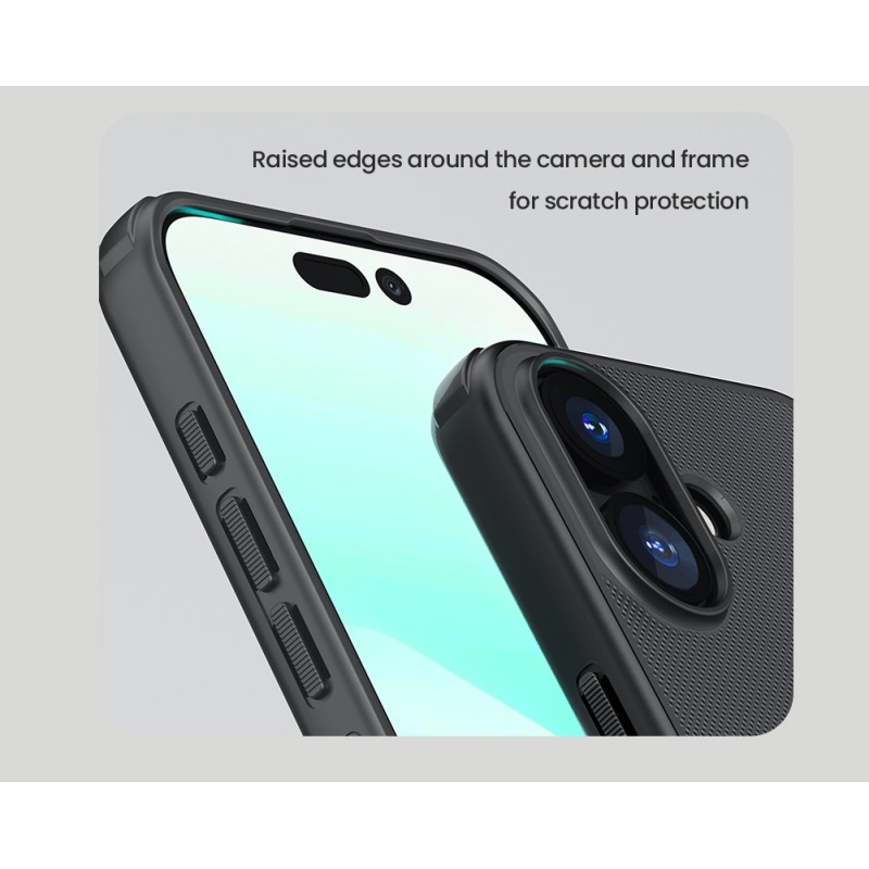 Nillkin Super Frosted PRO mágneses hátlap az Apple iPhone 17 készülékhez Fekete