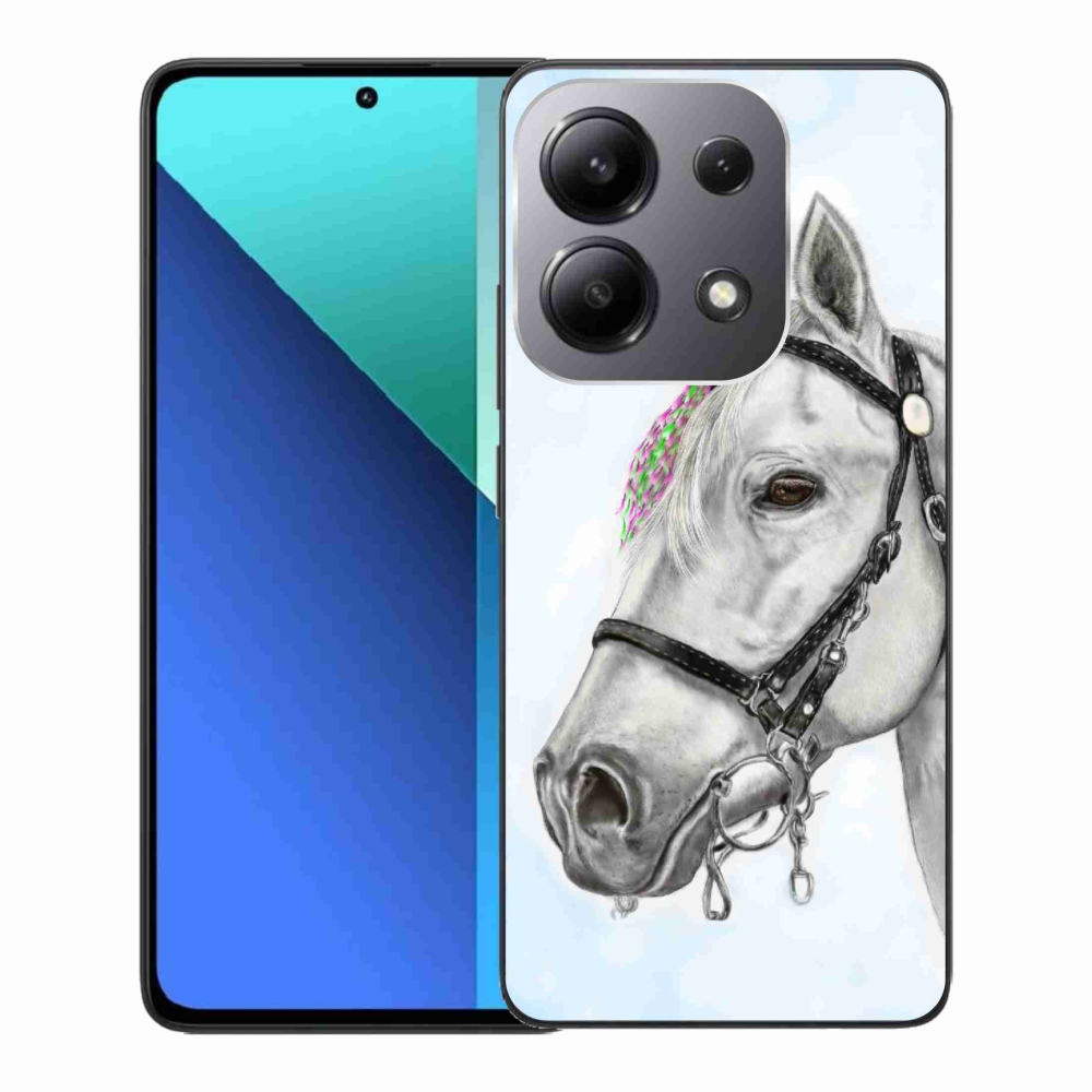 Gél borítás mmCase a Xiaomi Redmi Note 13-hoz - fehér ló 1