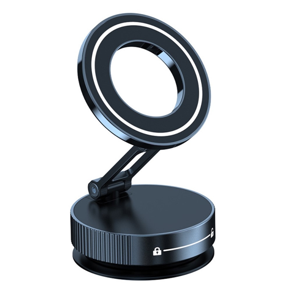K11 Összecsukható Mágneses Mobiltelefon Tartó Vákuum Tapadókoronggal - Fekete
