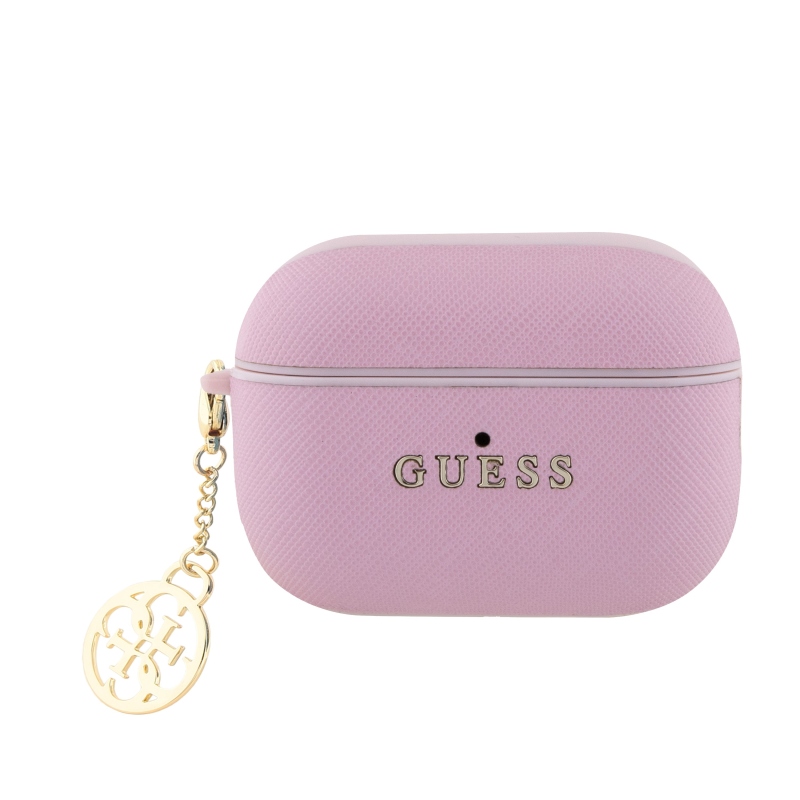 Guess Saffiano 4G Charm tok AirPods Pro 2 rózsaszínűhöz