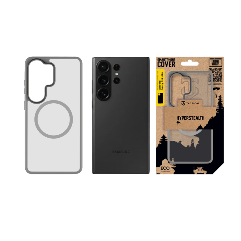 Tactical MagForce Hyperstealth Cover for Samsung Galaxy S26 Ultra Light Grey borító Samsung Galaxy S26 Ultra Light Grey