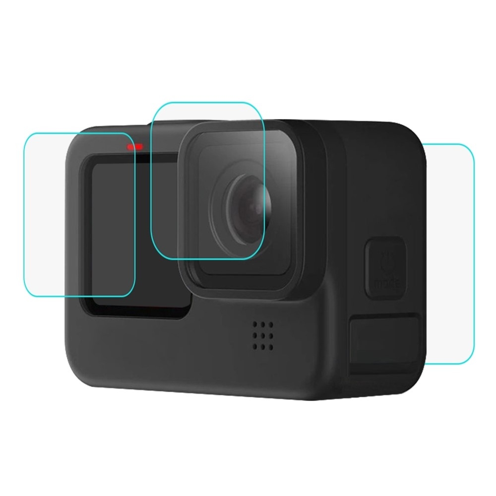 PULUZ edzett üveg képernyővédő GoPro HERO 12 fekete / 11 fekete / 10 fekete / 9 fekete kamerához