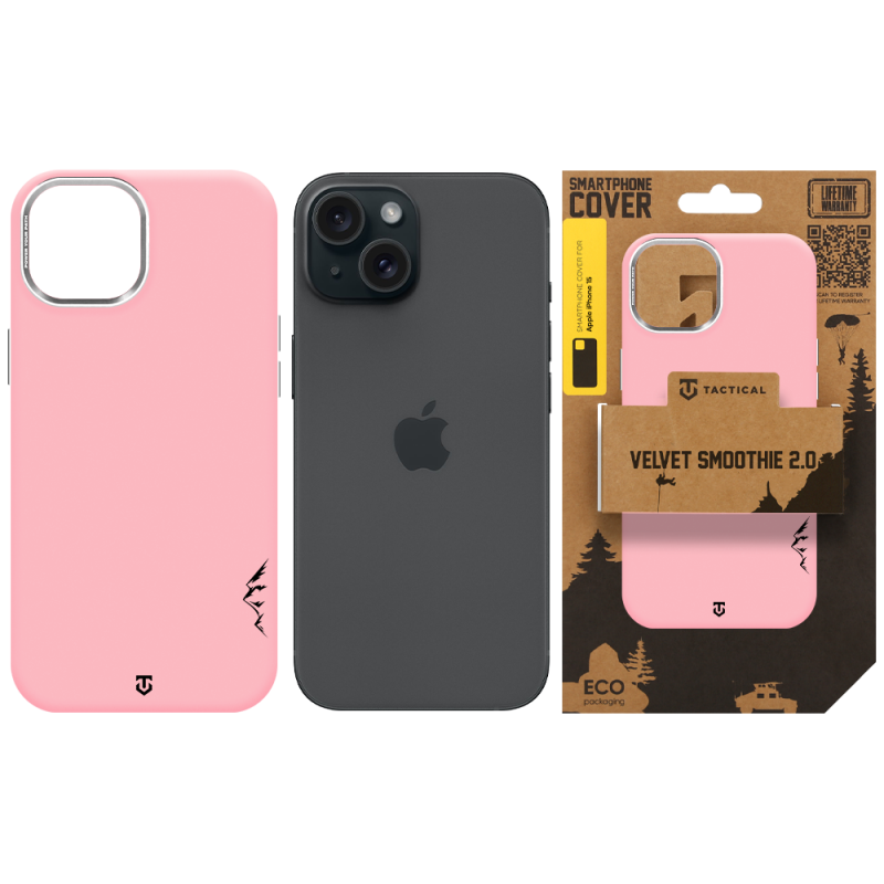 Tactical MagForce Velvet Smoothie 2.0 tok az Apple iPhone 15-hez – Pink Panther