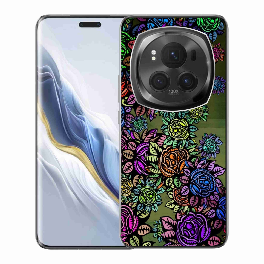 Gél borítás mmCase a Honor Magic 6 Pro 5G számára - virágok 6