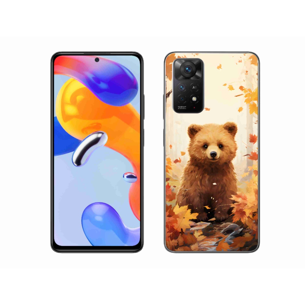 Gél borítás mmCase a Xiaomi Redmi Note 11 Pro 4G/5G számára - medve az erdőben