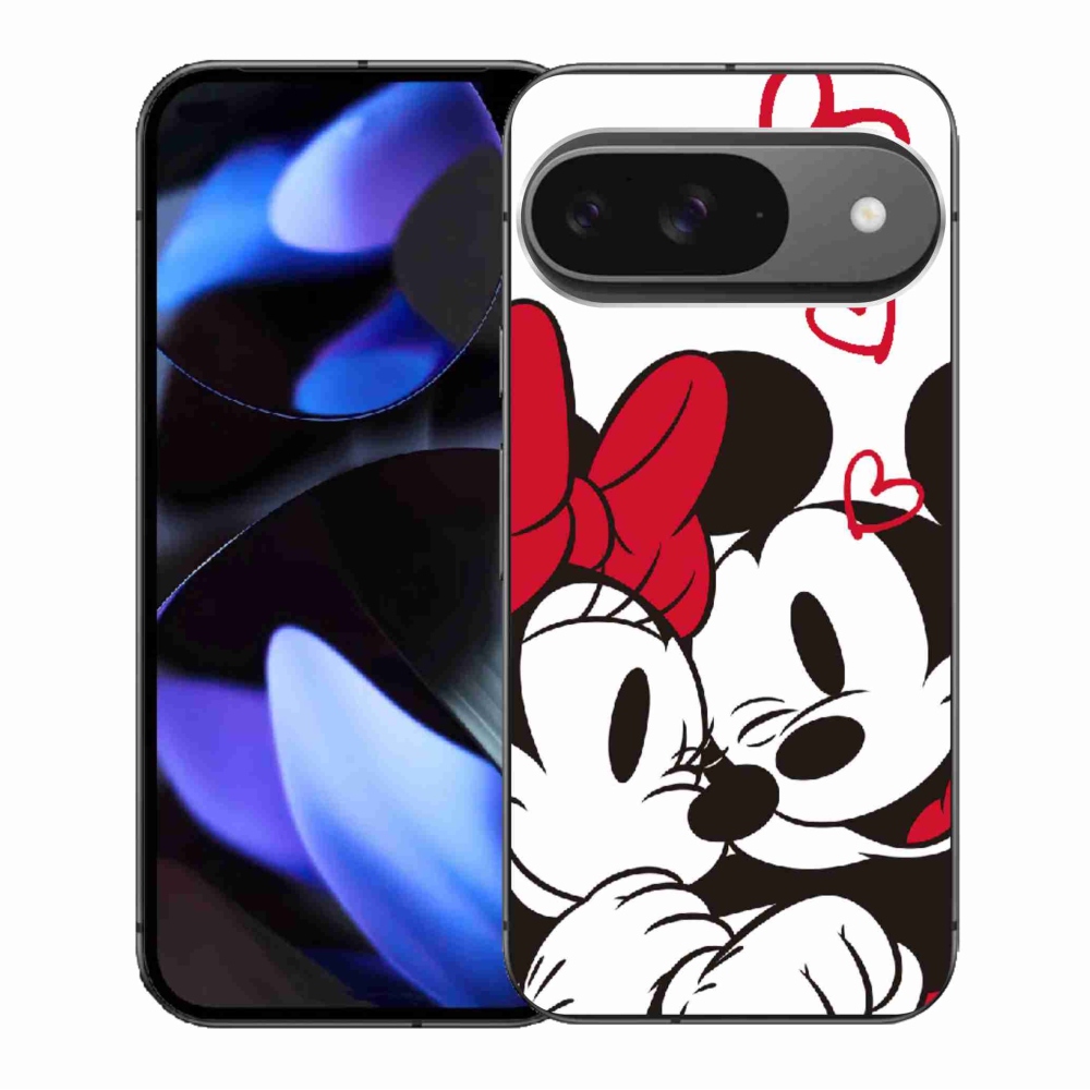 Gél borítás mmCase a Google Pixel 9/9 Pro készülékhez - minnie és mickey