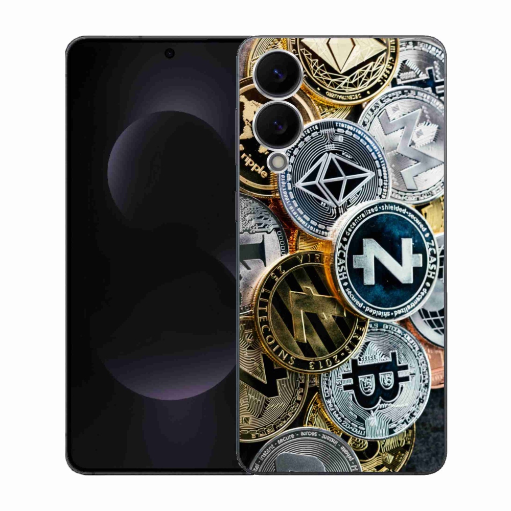 Gél borítás mmCase Samsung Galaxy S25 Edge készülékhez - kriptovaluták