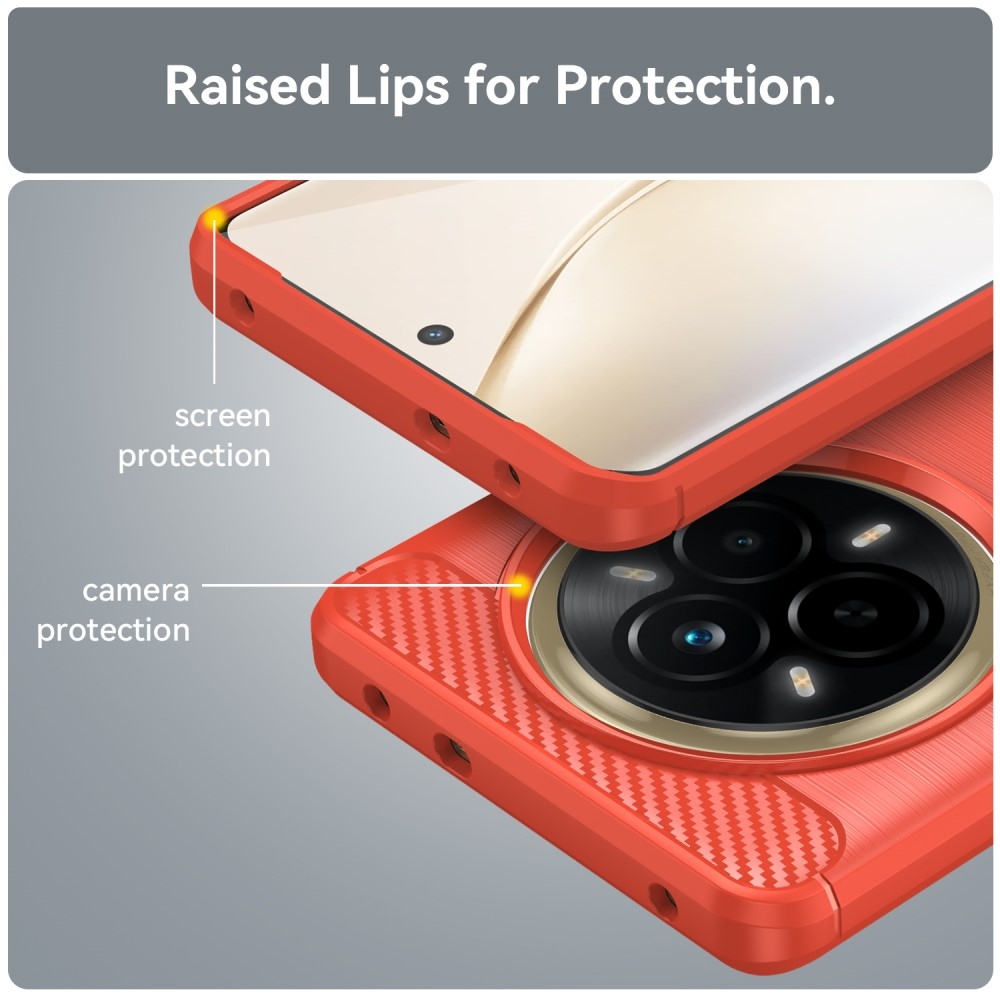 Szénálló zselés tok a Realme 14 Pro 5G készülékhez - piros