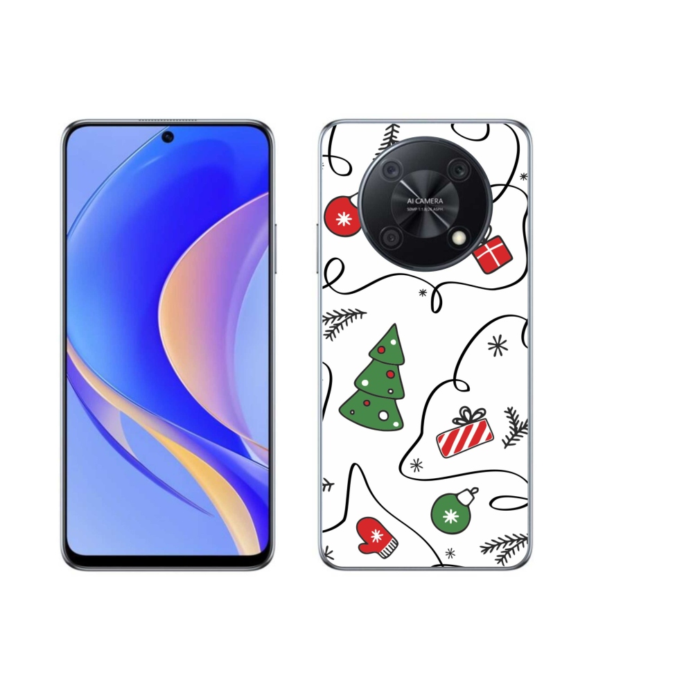 Gél borító mmCase a Huawei Nova Y90 készülékhez - karácsonyi motívumok