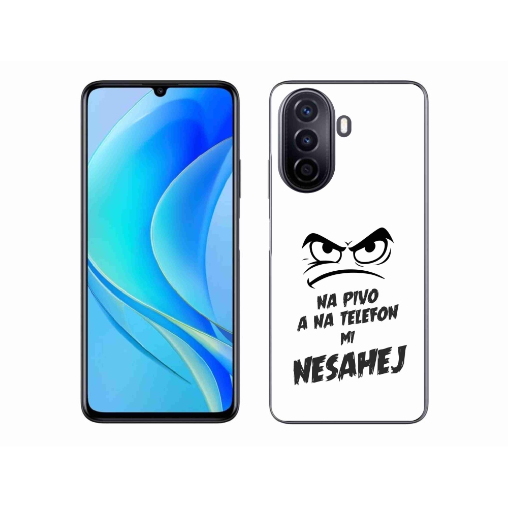 Gél borító mmCase a Huawei Nova Y70 készülékhez - sör motívum 2 fehér háttér