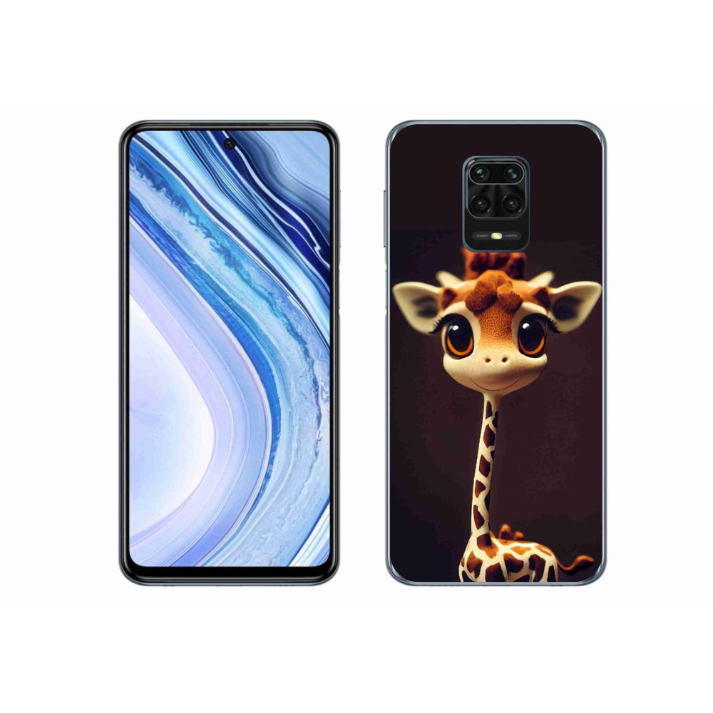 Gél borítás mmCase a Xiaomi Redmi Note 9 Pro készülékhez - kis zsiráf