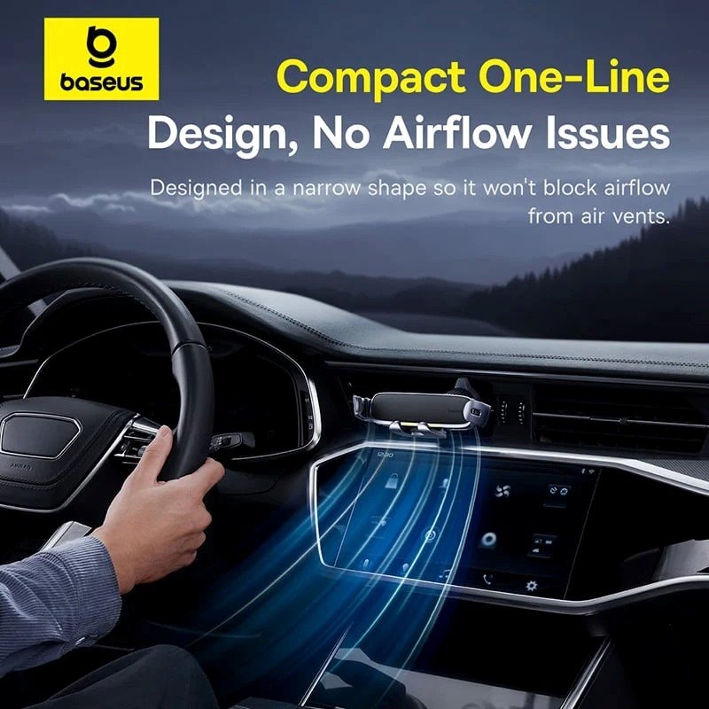 Baseus UltraControl Gravitációs autós tartó összecsukható telefonhoz Space Grey szürke