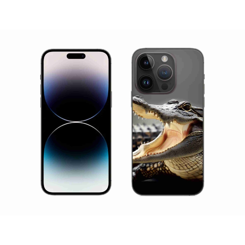 Zselés borítás mmCase iPhone 14 Pro készülékhez - krokodil