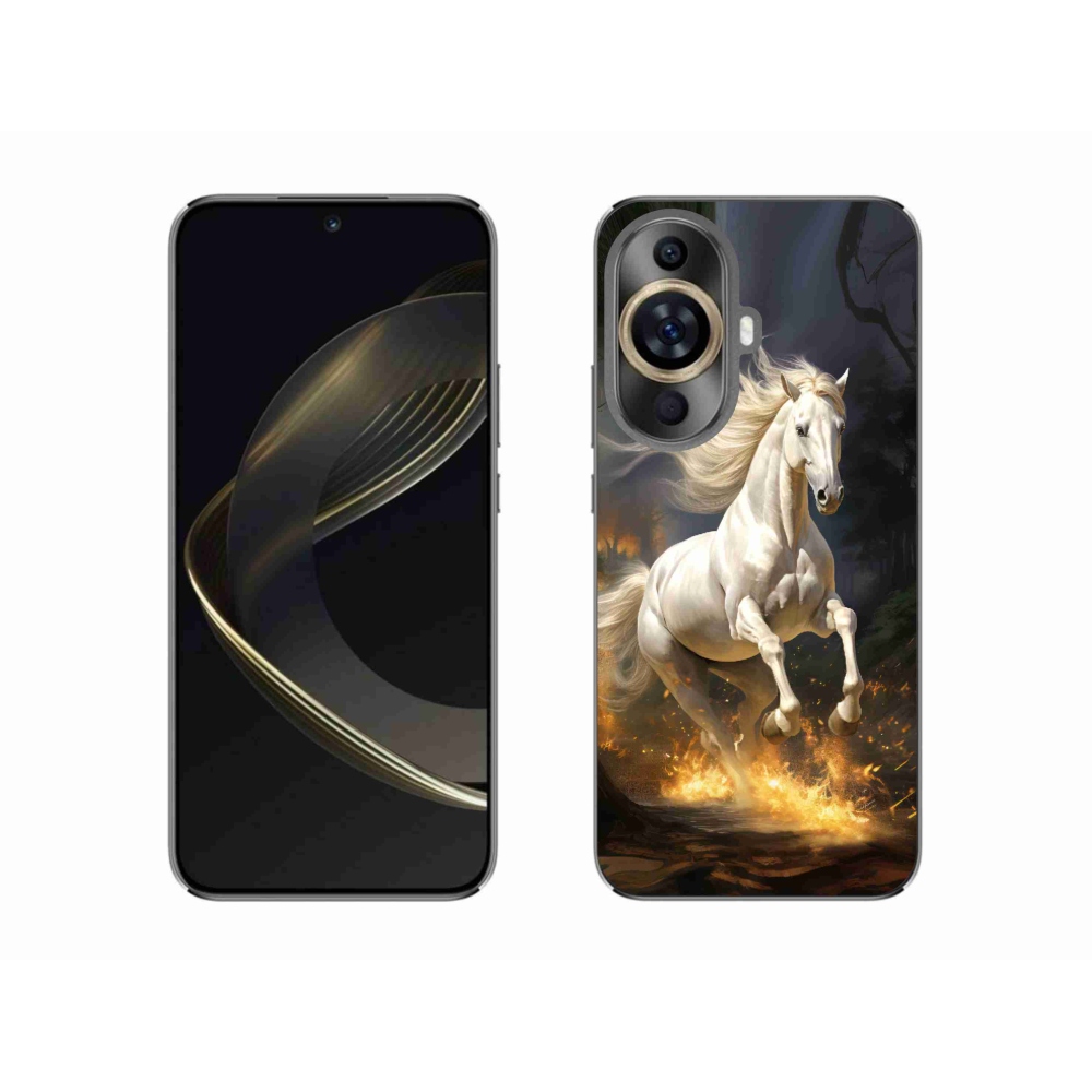 Gél borítás mmCase a Huawei Nova 11-hez - fehér ló 2