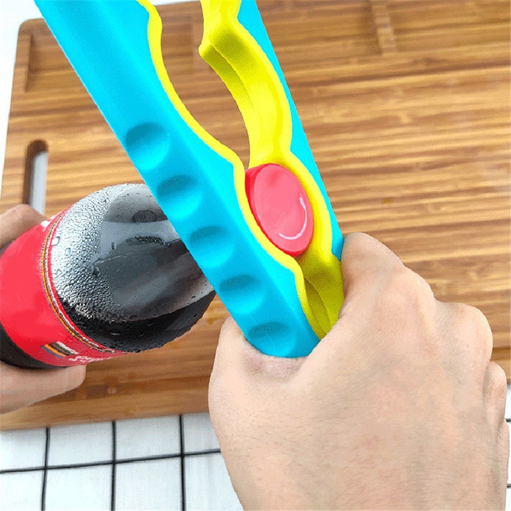 Univerzális, többfunkciós üveg- és kupaknyitó, 4 az 1-ben, zöld