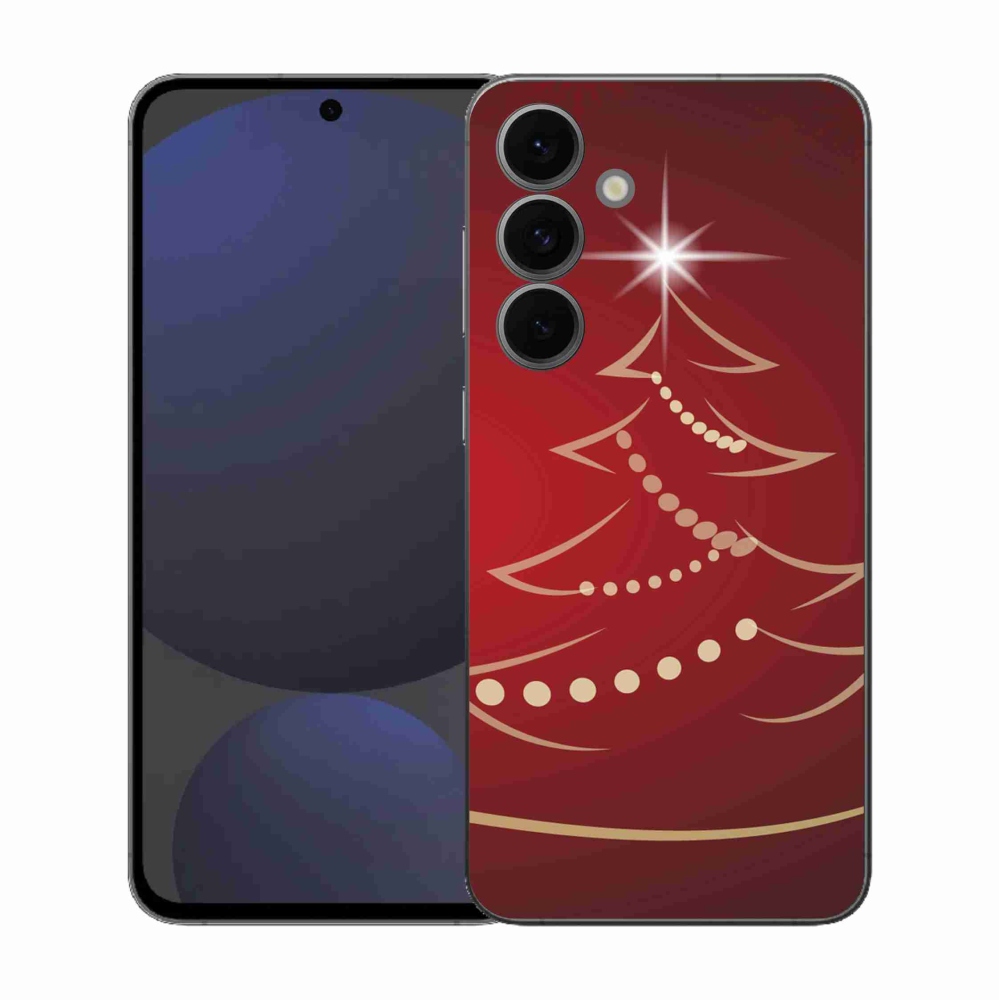 Gél borítás mmCase Samsung Galaxy S25 FE - karácsonyfa karikatúrával