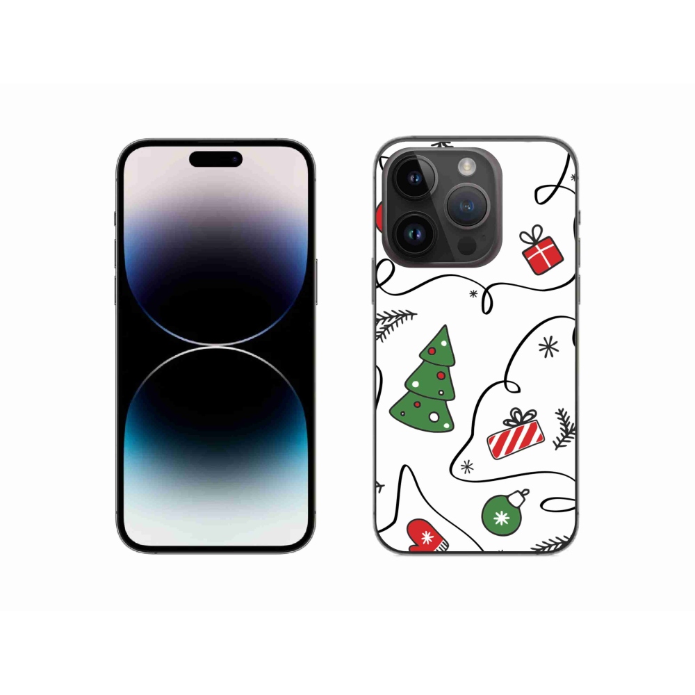 Gél borítás mmCase iPhone 14 Pro készülékhez - Karácsonyi motívumok