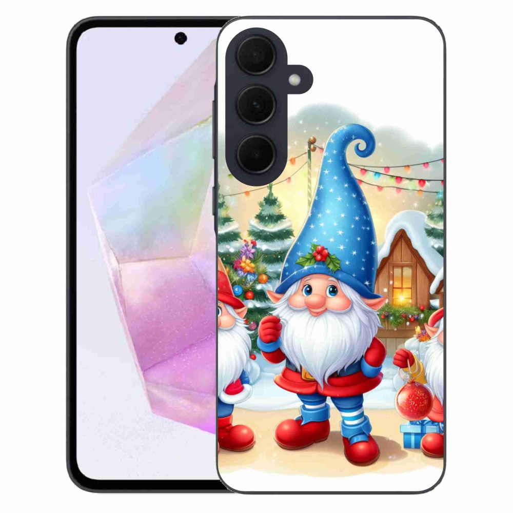 Gél borítás mmCase Samsung Galaxy A35 5G - karácsonyi manókhoz