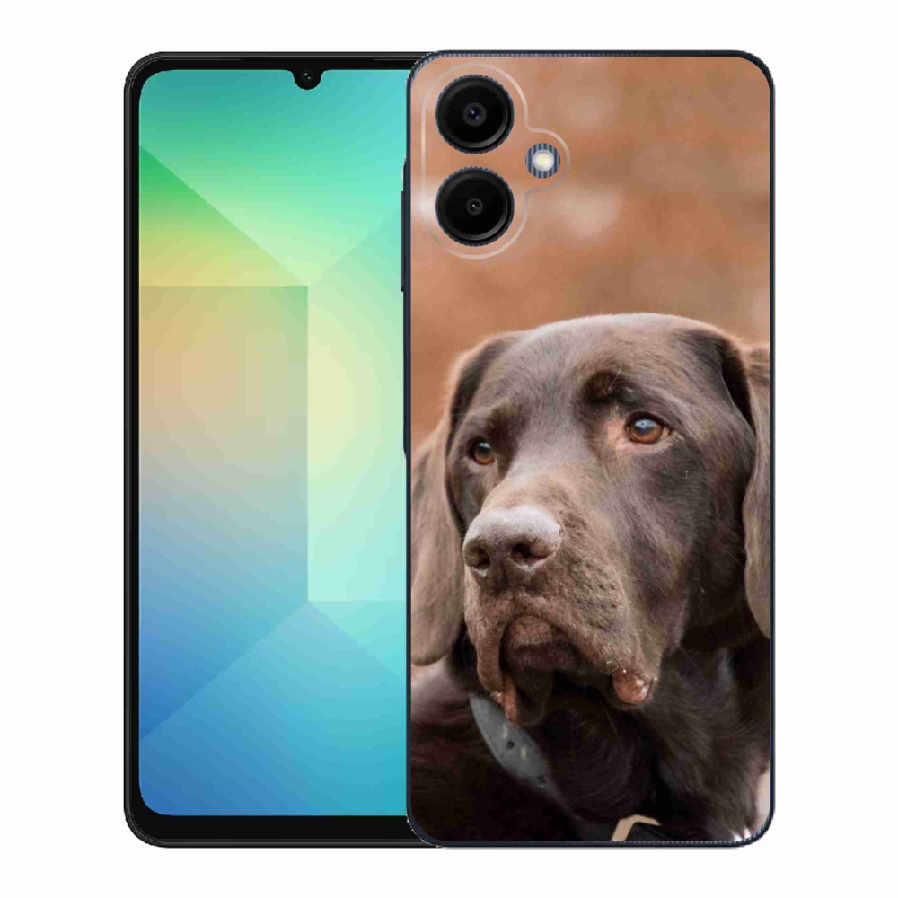 Zselés borítás mmCase Samsung Galaxy A06 4G - barna labrador