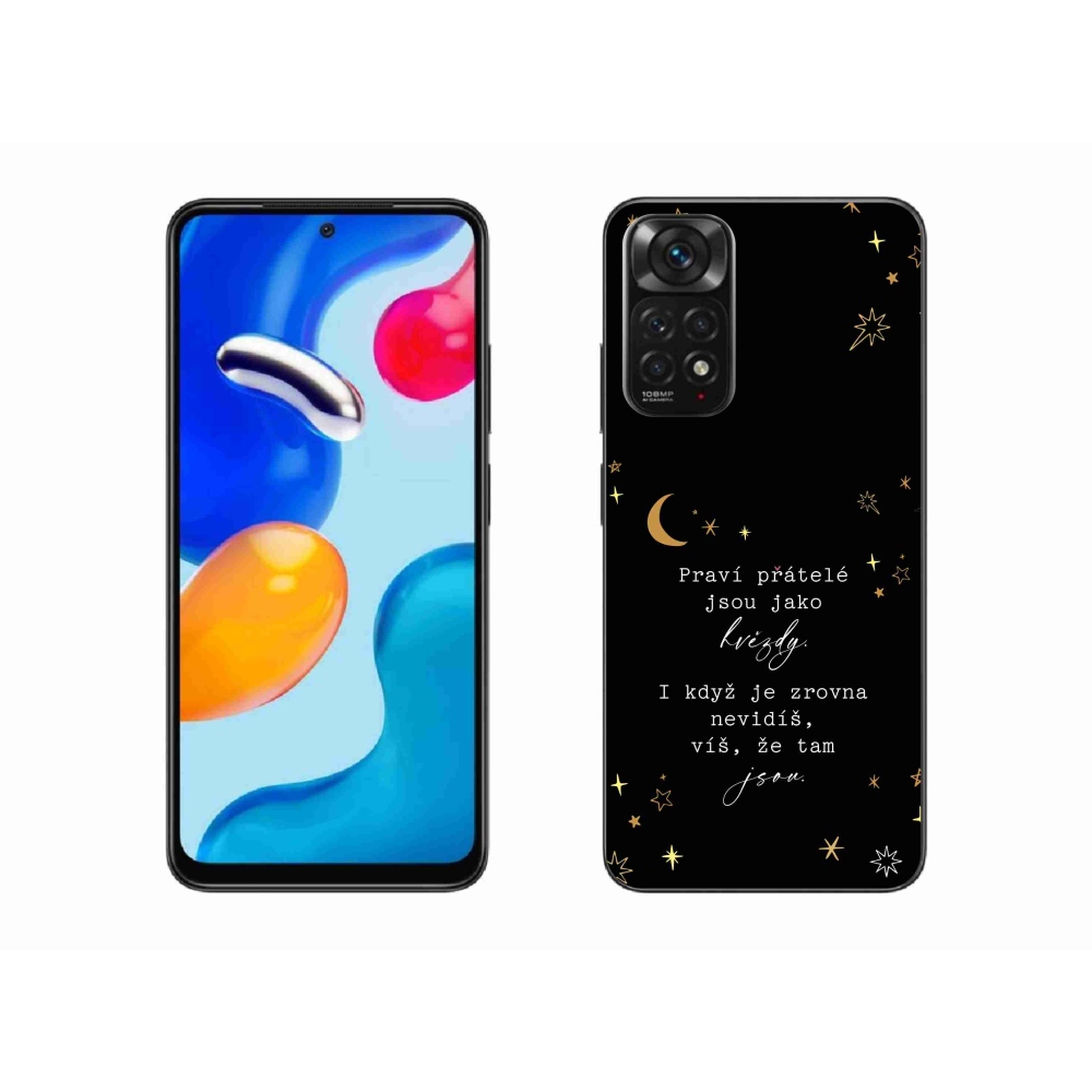 Gél borítás mmCase a Xiaomi Redmi Note 11 4G - Idézet 6 fekete háttérrel